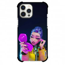 Kpop Demon Hunters Rumi Phone Case For iPhone Samsung Galaxy Pixel OnePlus Vivo Xiaomi Asus Sony Motorola Nokia - Kpop Demon Hunters Rumi Applying Mascara Black Background