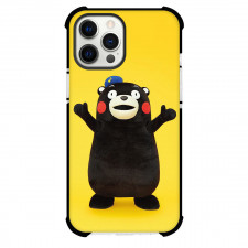 Kumamon Phone Case For iPhone Samsung Galaxy Pixel OnePlus Vivo Xiaomi Asus Sony Motorola Nokia - Kumamon Enjoy the Songs with Green Pattern Background