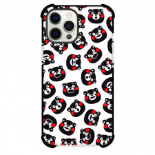 Kumamon Phone Case For iPhone Samsung Galaxy Pixel OnePlus Vivo Xiaomi Asus Sony Motorola Nokia - Kumamon Face Stickers with Grey Background