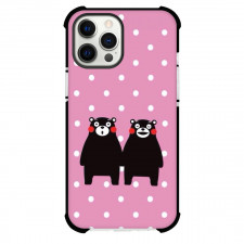 Kumamon Phone Case For iPhone Samsung Galaxy Pixel OnePlus Vivo Xiaomi Asus Sony Motorola Nokia - Kumamon Mascot Bear Different Mouth on Pink Background