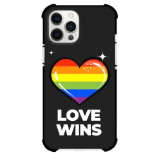 LGBTQ Pride Month Phone Case For iPhone Samsung Galaxy Pixel OnePlus Vivo Xiaomi Asus Sony Motorola Nokia - LGBTQ Pride Love Wins Heart