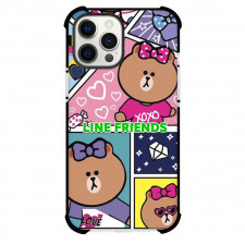 LINE Friends Choco Phone Case For iPhone Samsung Galaxy Pixel OnePlus Vivo Xiaomi Asus Sony Motorola Nokia - Choco Portrait Collage