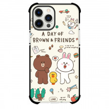 LINE Friends Phone Case For iPhone Samsung Galaxy Pixel OnePlus Vivo Xiaomi Asus Sony Motorola Nokia - LINE Friends A Day Of Brown And Friends Poster