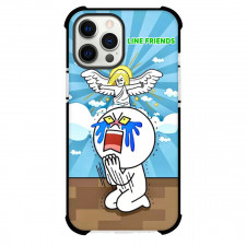 LINE Friends Moon Phone Case For iPhone Samsung Galaxy Pixel OnePlus Vivo Xiaomi Asus Sony Motorola Nokia - Moon Crying And Jame Poster