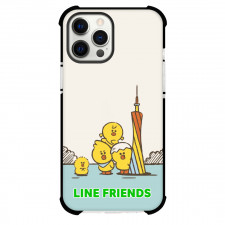 LINE Friends Sally Phone Case For iPhone Samsung Galaxy Pixel OnePlus Vivo Xiaomi Asus Sony Motorola Nokia - Sally With Friends Standing Beside Canton Tower Poster