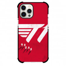 T1 Phone Case For iPhone Samsung Galaxy Pixel OnePlus Vivo Xiaomi Asus Sony Motorola Nokia - T1 White Silhouette Red Background