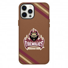 Oshawa FireWolves Phone Case For iPhone Samsung Galaxy Pixel OnePlus Vivo Xiaomi Asus Sony Motorola Nokia - Large Logo With Stripe