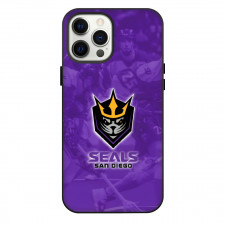 San Diego Seals Phone Case For iPhone Samsung Galaxy Pixel OnePlus Vivo Xiaomi Asus Sony Motorola Nokia - Logo Purple Team Background