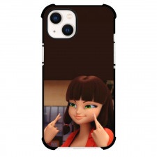 Miraculous Ladybug Lila Rossi Phone Case For iPhone Samsung Galaxy Pixel OnePlus Vivo Xiaomi Asus Sony Motorola Nokia - Miraculous Ladybug Lila Rossi Showing Finger Crossed Poster