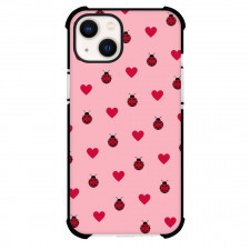 Miraculous Ladybug Phone Case For iPhone Samsung Galaxy Pixel OnePlus Vivo Xiaomi Asus Sony Motorola Nokia - Miraculous Ladybug Lovebug Pattern Art On Pink Background