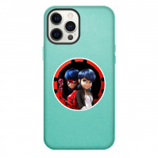 Miraculous Ladybug Phone Case For iPhone Samsung Galaxy Pixel OnePlus Vivo Xiaomi Asus Sony Motorola Nokia - Miraculous Ladybug and Marinette And Tikki Portrait On Round Sticker