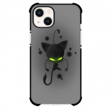 Miraculous Ladybug Plagg Phone Case For iPhone Samsung Galaxy Pixel OnePlus Vivo Xiaomi Asus Sony Motorola Nokia - Miraculous Ladybug Plagg On Gray Background