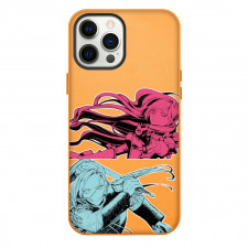 The Most Heretical Last Boss Queen Phone Case For iPhone Samsung Galaxy Pixel OnePlus Vivo Xiaomi Asus Sony Motorola Nokia - Pride Royal Ivy And Arthur Beresford In Pink And Blue Sticker