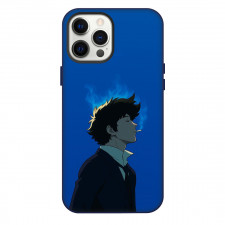 Lazarus Axel Phone Case For iPhone Samsung Galaxy Pixel OnePlus Vivo Xiaomi Asus Sony Motorola Nokia - Axel Smirk Side Portrait In Blue Background