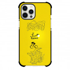 Le Tour De France Phone Case For iPhone Samsung Galaxy Pixel OnePlus Vivo Xiaomi Asus Sony Motorola Nokia - Le Tour De France Official Logo With Minimalist Map On Yellow Background