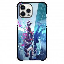 Link Click Phone Case For iPhone Samsung Galaxy Pixel OnePlus Vivo Xiaomi Asus Sony Motorola Nokia - Cheng Xiaoshi And Lu Guang Falling Through a Rainy Cityscape Characters