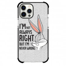 Looney Tunes Bugs Bunny Phone Case For iPhone Samsung Galaxy Pixel OnePlus Vivo Xiaomi Asus Sony Motorola Nokia - Bugs Bunny Never Wrong