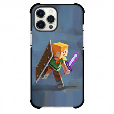 Minecraft Alex Phone Case For iPhone Samsung Galaxy Pixel OnePlus Vivo Xiaomi Asus Sony Motorola Nokia - Alex Shield Fighting Stance