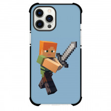 Minecraft Alex Phone Case For iPhone Samsung Galaxy Pixel OnePlus Vivo Xiaomi Asus Sony Motorola Nokia - Alex Sword Stance Portrait