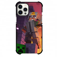 Minecraft Phone Case For iPhone Samsung Galaxy Pixel OnePlus Vivo Xiaomi Asus Sony Motorola Nokia - Minecraft Dungeons Fighting Creeper