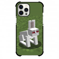 Minecraft Killer Bunny Phone Case For iPhone Samsung Galaxy Pixel OnePlus Vivo Xiaomi Asus Sony Motorola Nokia - Killer Bunny Portrait In Grass Block