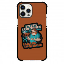 Minecraft Lava Chicken Phone Case For iPhone Samsung Galaxy Pixel OnePlus Vivo Xiaomi Asus Sony Motorola Nokia - Minecraft Lava Chicken Is Good As Hell La La La Lava Chi Chi Chicken Sticker On Brown Background