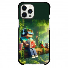 Minecraft Phone Case For iPhone Samsung Galaxy Pixel OnePlus Vivo Xiaomi Asus Sony Motorola Nokia - Steve And Creeper Popcorn 3d Art