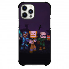Minecraft Phone Case For iPhone Samsung Galaxy Pixel OnePlus Vivo Xiaomi Asus Sony Motorola Nokia - Minecraft Story Mode Characters Fierce Banner