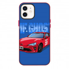 MF Ghost Phone Case For iPhone Samsung Galaxy Pixel OnePlus Vivo Xiaomi Asus Sony Motorola Nokia - MF Ghost Red Toyota GT86 Illustration Art On Blue Background
