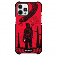 Metal Gear Solid Naked Snake Phone Case For iPhone Samsung Galaxy Pixel OnePlus Vivo Xiaomi Asus Sony Motorola Nokia - Naked Snake Metal Gear Solid 3 Snake Eater Illustration On Red Background