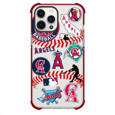 MLB Los Angeles Angels Phone Case For iPhone Samsung Galaxy Pixel OnePlus Vivo Xiaomi Asus Sony Motorola Nokia - Los Angeles Angels Mania Collage Logo
