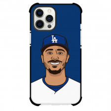 MLB Mookie Betts Phone Case For iPhone Samsung Galaxy Pixel OnePlus Vivo Xiaomi Asus Sony Motorola Nokia - Mookie Betts Cartoon Art Blue Background