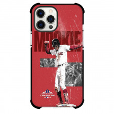 MLB Mookie Betts Phone Case For iPhone Samsung Galaxy Pixel OnePlus Vivo Xiaomi Asus Sony Motorola Nokia - Mookie Betts Los Angeles Dodgers Celebration On Red Background