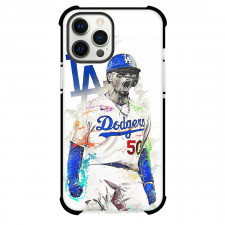 MLB Mookie Betts Phone Case For iPhone Samsung Galaxy Pixel OnePlus Vivo Xiaomi Asus Sony Motorola Nokia - Mookie Betts Los Angeles Dodgers Shouting On Graphic Art White Background