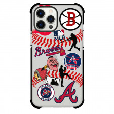 MLB Atlanta Braves Phone Case For iPhone Samsung Galaxy Pixel OnePlus Vivo Xiaomi Asus Sony Motorola Nokia - Atlanta Braves Mania Collage Logo