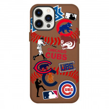 MLB Chicago Cubs Phone Case For iPhone Samsung Galaxy Pixel OnePlus Vivo Xiaomi Asus Sony Motorola Nokia - Chicago Cubs Mania Collage Logo