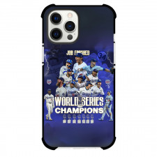 MLB Los Angeles Dodgers Phone Case For iPhone Samsung Galaxy Pixel OnePlus Vivo Xiaomi Asus Sony Motorola Nokia - LA Dodgers Job Finished Thunder Background
