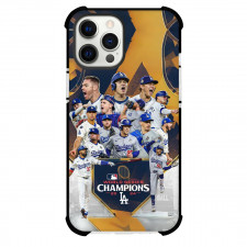 MLB Los Angeles Dodgers Phone Case For iPhone Samsung Galaxy Pixel OnePlus Vivo Xiaomi Asus Sony Motorola Nokia - World Series Champions 2024 Yellow Background
