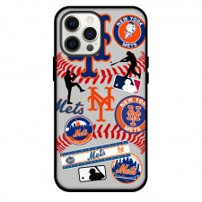 MLB New York Mets Phone Case For iPhone Samsung Galaxy Pixel OnePlus Vivo Xiaomi Asus Sony Motorola Nokia - New York Mets Mania Collage Logo