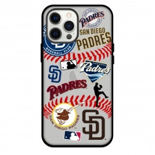 MLB San Diego Padres Phone Case For iPhone Samsung Galaxy Pixel OnePlus Vivo Xiaomi Asus Sony Motorola Nokia - San Diego Padres Mania Collage Logo