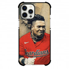 MLB Jose Ramirez Phone Case For iPhone Samsung Galaxy Pixel OnePlus Vivo Xiaomi Asus Sony Motorola Nokia - Jose Ramirez Cleveland Guardians Running PopArt Poster