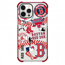 MLB Boston Red Sox Phone Case For iPhone Samsung Galaxy Pixel OnePlus Vivo Xiaomi Asus Sony Motorola Nokia - Boston Red Sox Mania Collage Logo