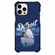 MLB Max Scherzer Phone Case For iPhone Samsung Galaxy Pixel OnePlus Vivo Xiaomi Asus Sony Motorola Nokia - Max Scherzer Texas Rangers Pitching Posture Blue Background