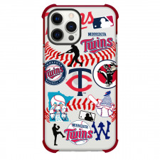 MLB Minnesota Twins Phone Case For iPhone Samsung Galaxy Pixel OnePlus Vivo Xiaomi Asus Sony Motorola Nokia - Minnesota Twins Mania Collage Logo