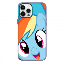 My Little Pony Rainbow Dash Phone Case For iPhone Samsung Galaxy Pixel OnePlus Vivo Xiaomi Asus Sony Motorola Nokia - Rainbow Dash Happy Close Up Portrait