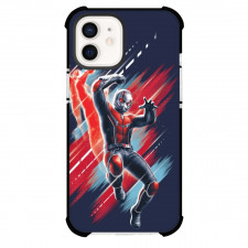 Marvel Ant-Man Phone Case For iPhone And Samsung Galaxy Devices - Ant-Man Jumping Red and Blue Background