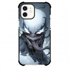 Marvel Phone Case For iPhone And Samsung Galaxy Devices - Anti Venom Tongue Out Head Portrait