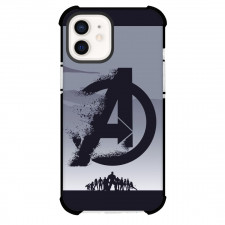 Marvel Avengers Phone Case For iPhone And Samsung Galaxy Devices - Avengers Logo Grey and Black