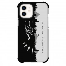 Marvel Black Panther Phone Case For iPhone And Samsung Galaxy Devices - Black Panther - Black and Gray Minimalist Poster