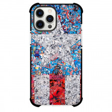 Marvel Captain America Phone Case For iPhone Samsung Galaxy Pixel OnePlus Vivo Xiaomi Asus Sony Motorola Nokia - Captain America Comic Art Collage